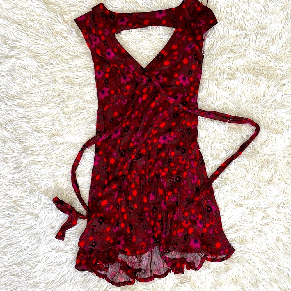 Free People It Takes Two Floral Mini Dress Size XS